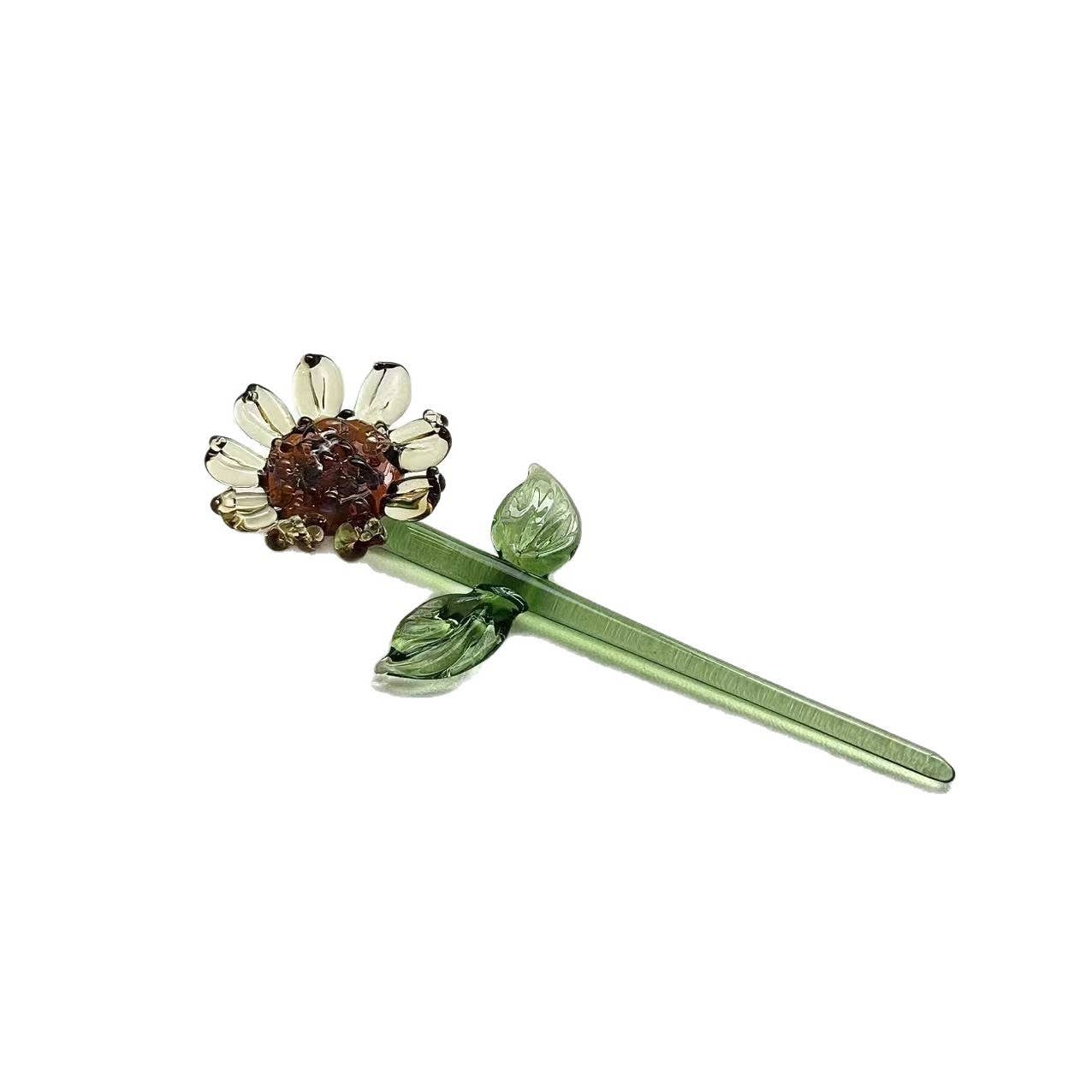 Sunflower Glass Plant Stick