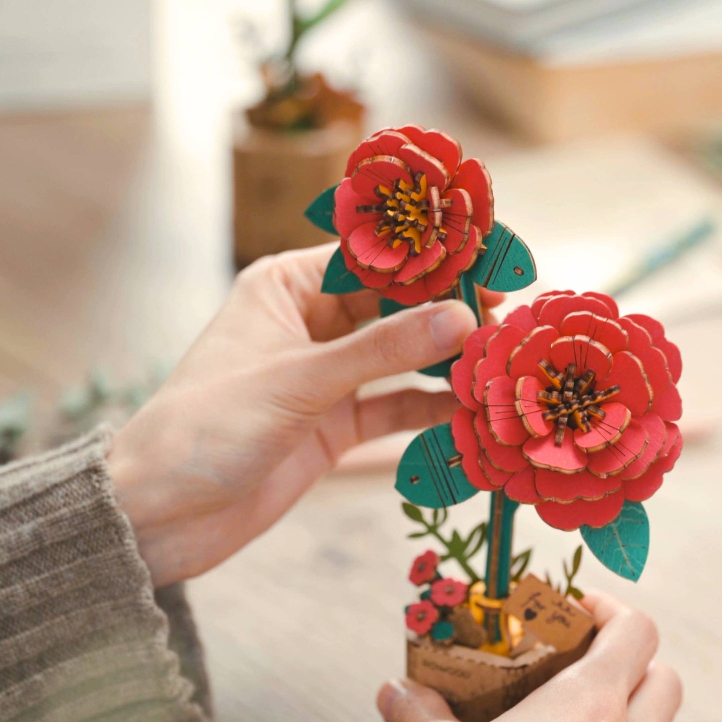 3D Wooden Flower Puzzle Bundle Pack