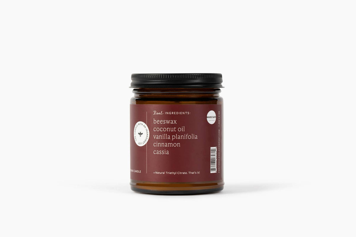 Warm Flannel Beeswax & Essential Oil Jar Candle