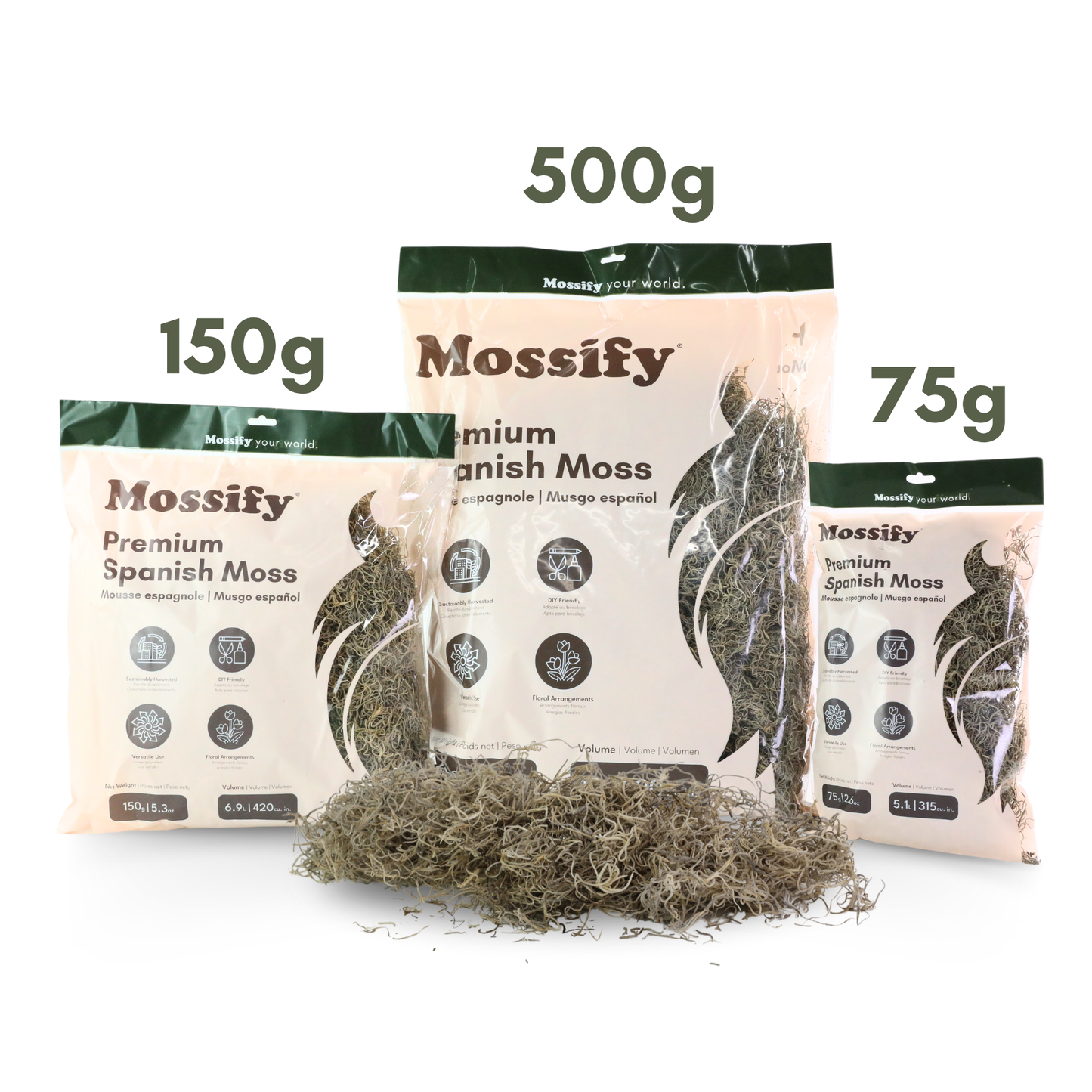 Premium Dried Spanish Moss