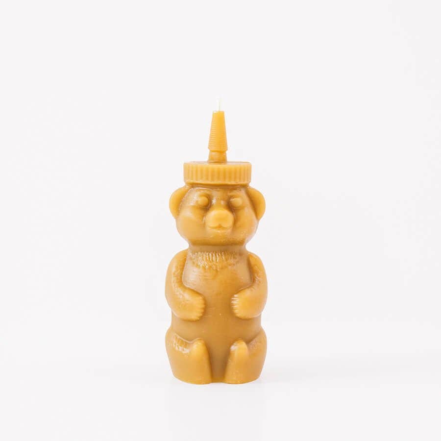 Beeswax Honey Bear Candle