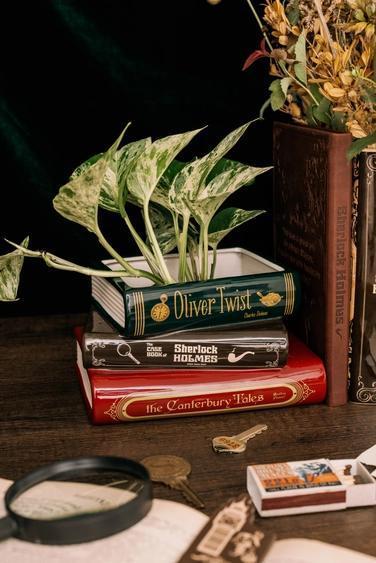 Stacked Books Planter