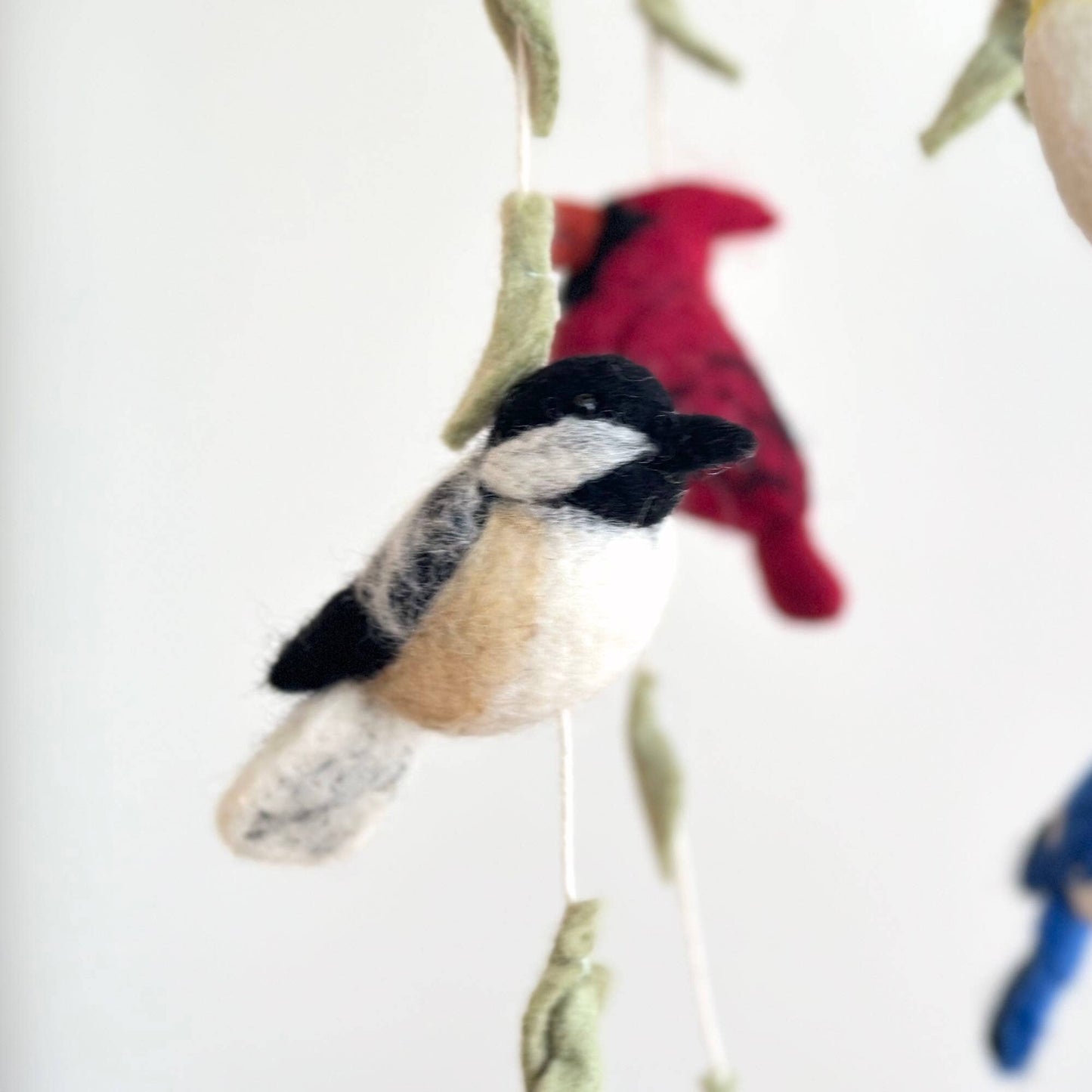Chickadee Ornament - Needle Felted