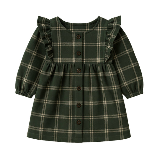 Rya Flannel Ruffle Dress