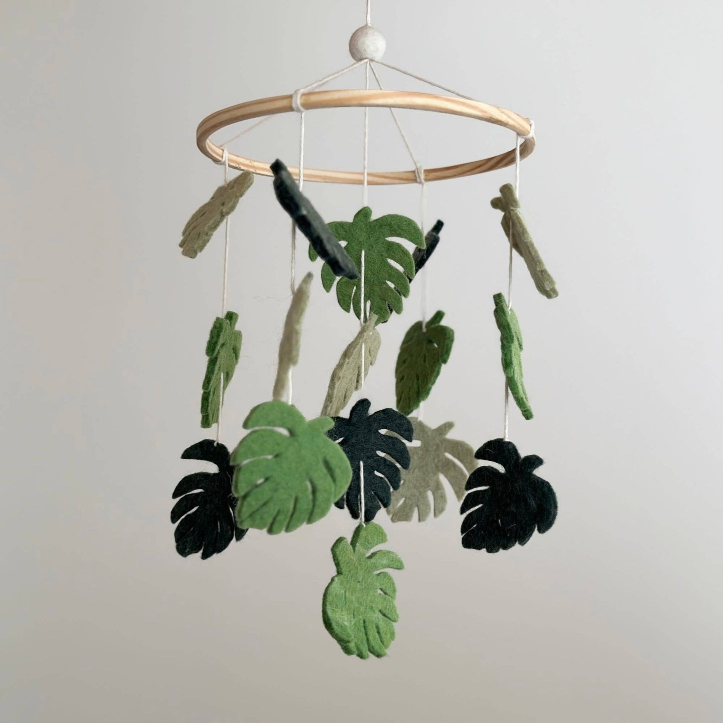 Felt Baby Mobile - Monstera Serenity