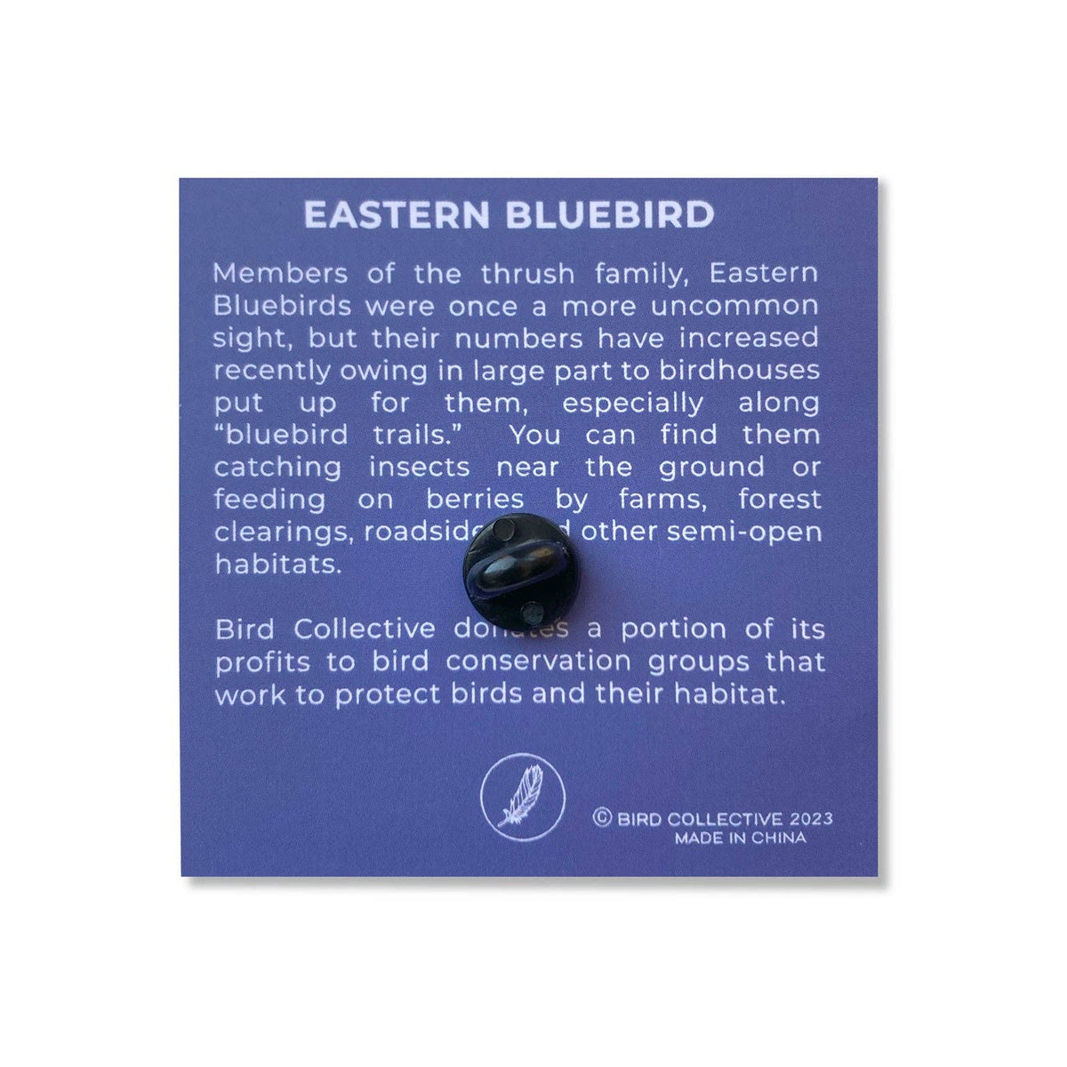 Eastern Bluebird Enamel Pin