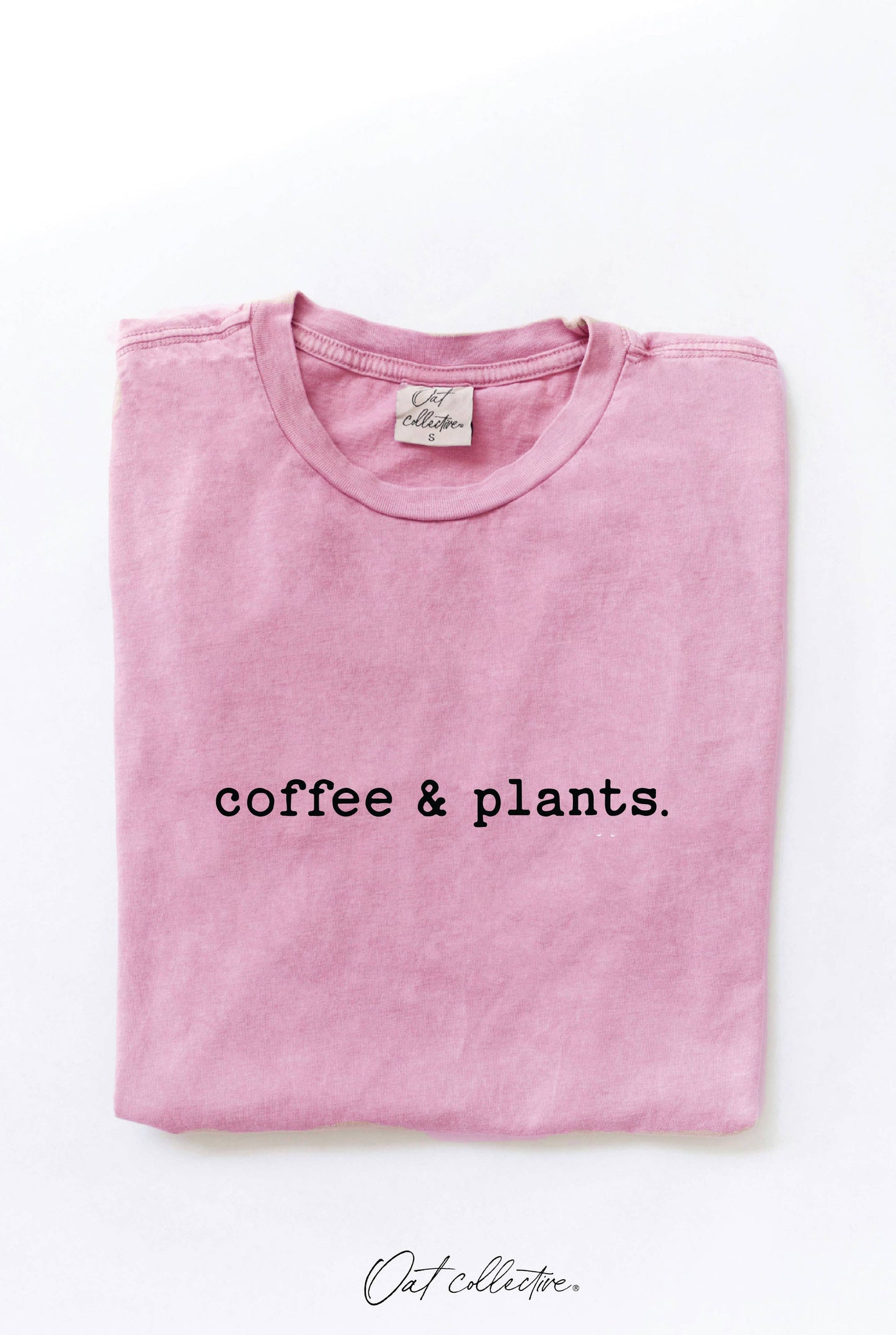 COFFEE AND PLANTS Mineral Washed Graphic Top