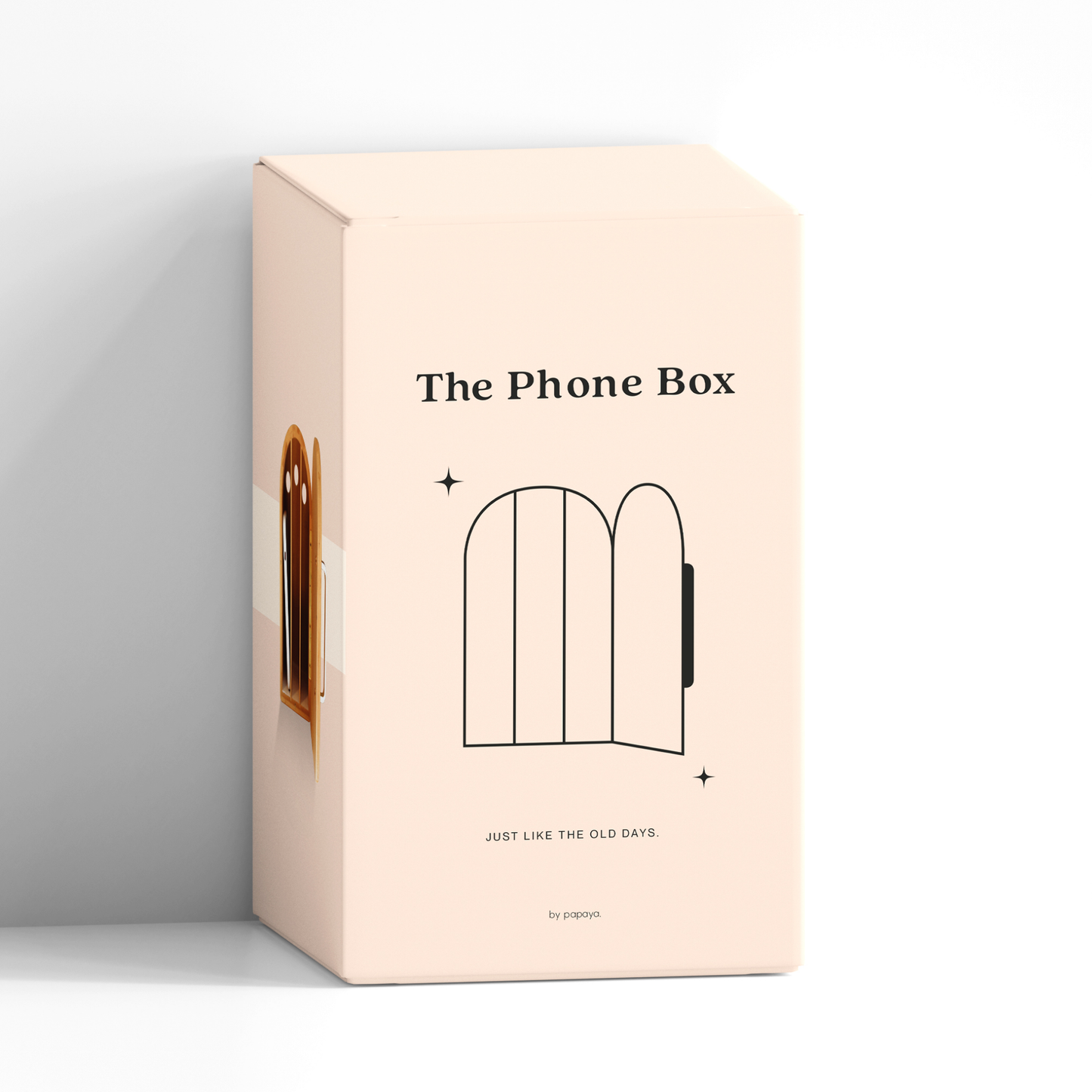 The Phone Box - Natural Wood