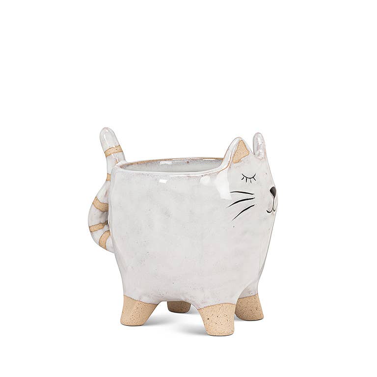 Cat w/Tail Planter