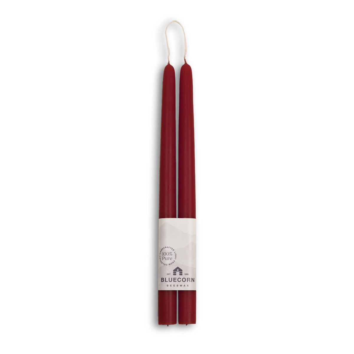 Hand-Dipped Beeswax Candle Red