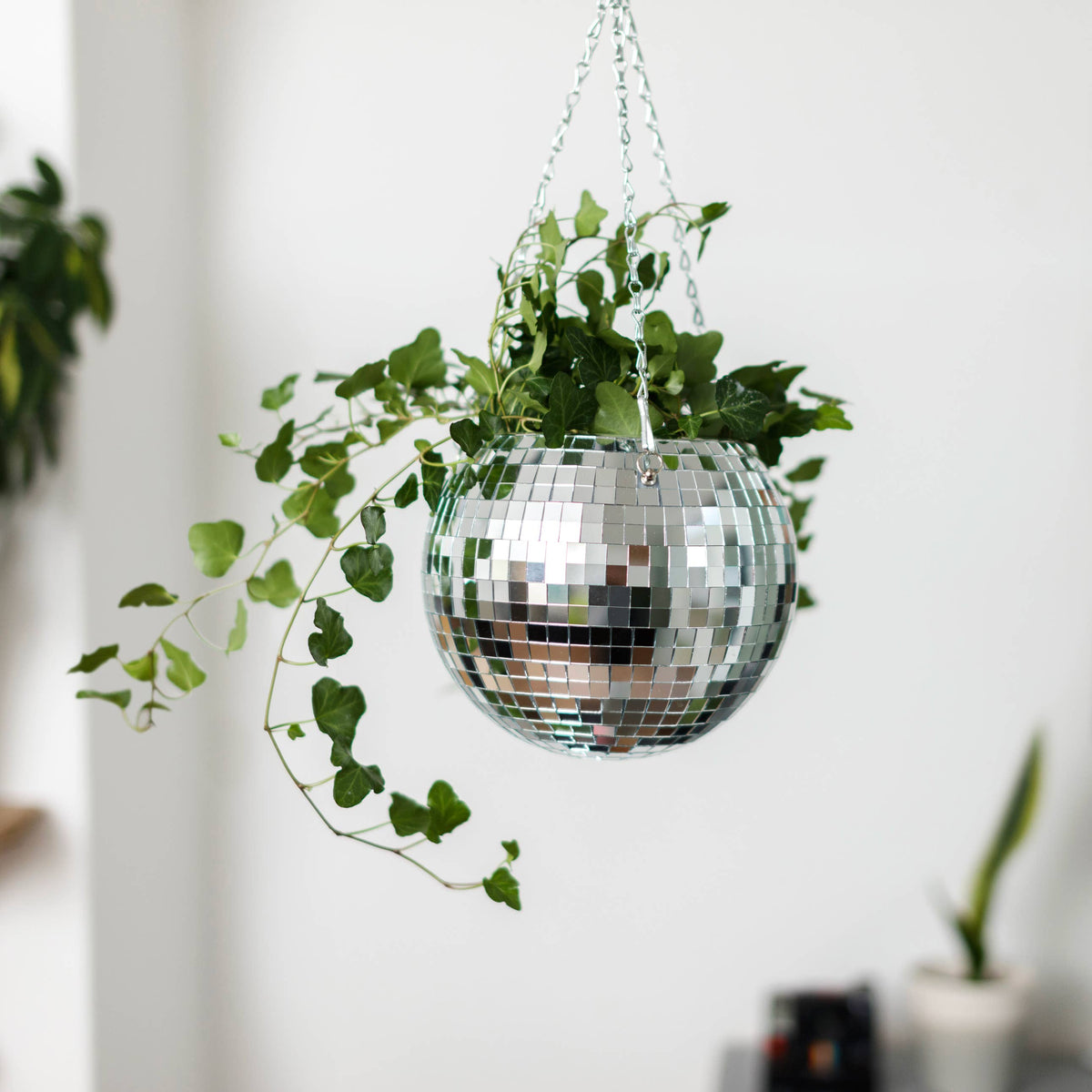 Disco Ball Hanging Planter 8-inch