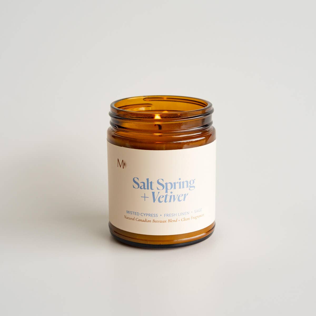 Salt Spring + Vetiver | Canadian Beeswax Candle *NEW*