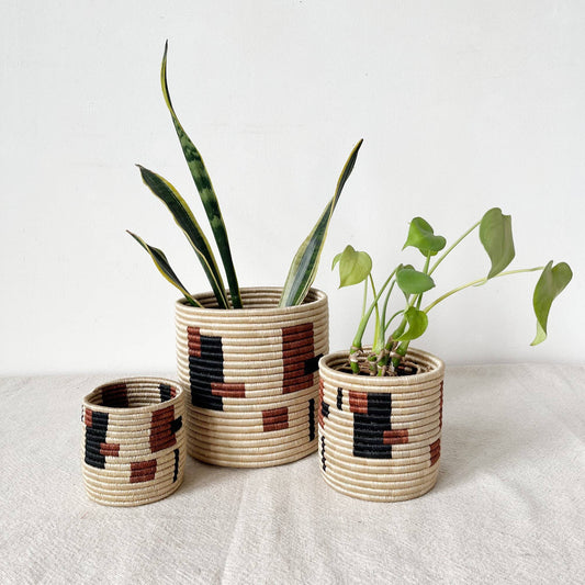 Storage Plant Basket (Set of 3): Brick
