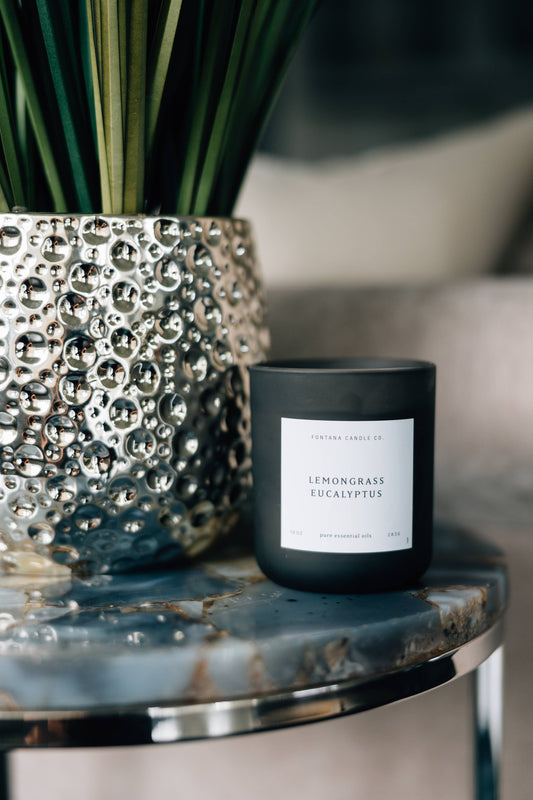 The Luxe Beeswax Essential Oil Natural Candle Collection: Lemongrass Eucalyptus