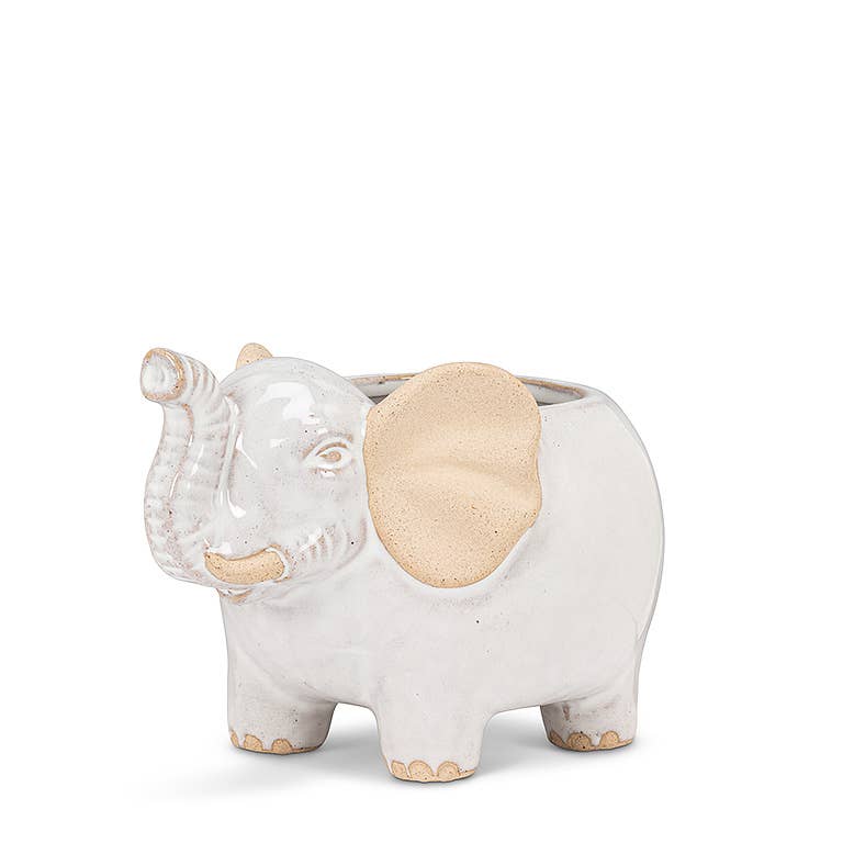 Sm Elephant Planter-5"L