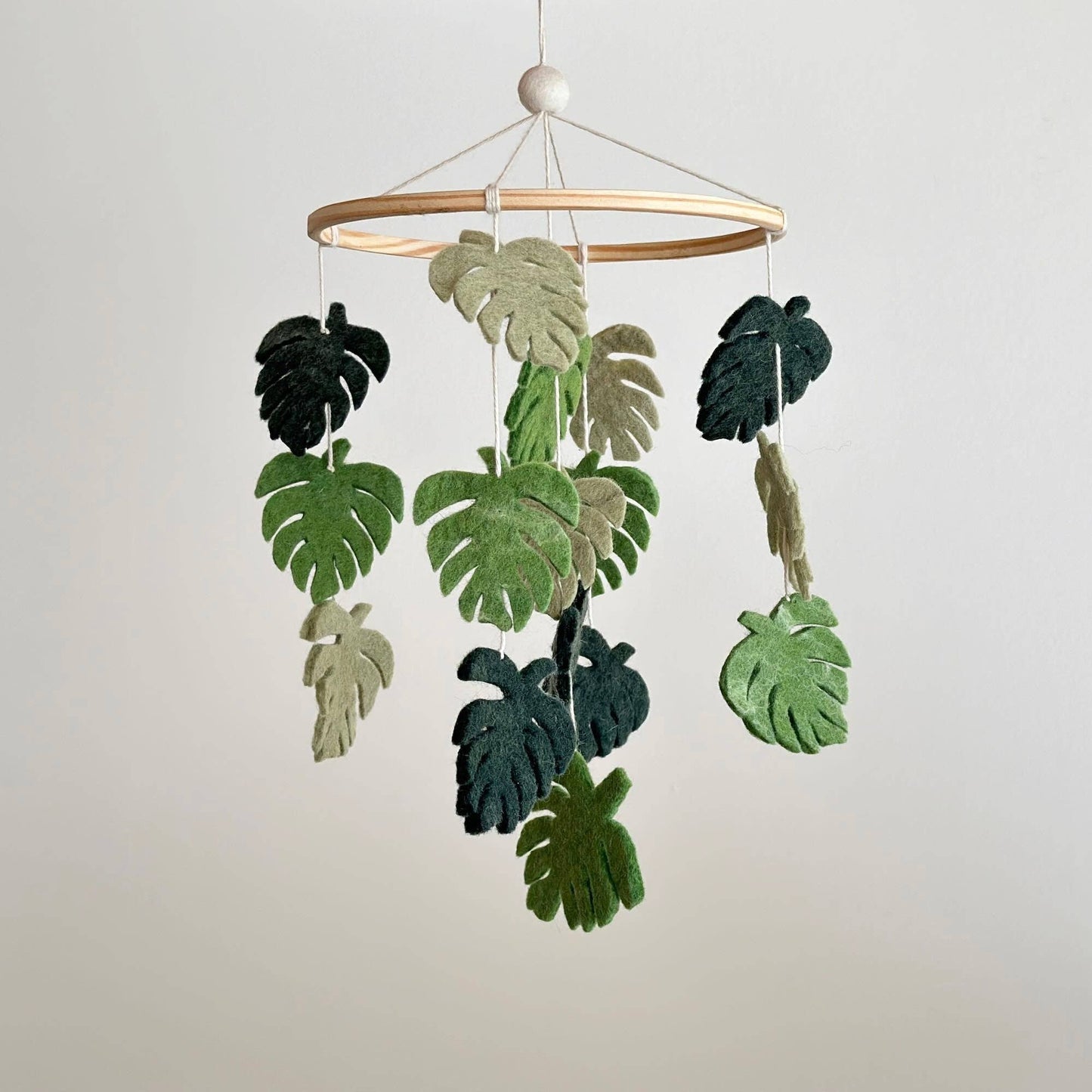 Felt Baby Mobile - Monstera Serenity