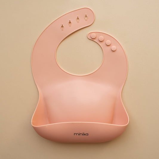 Silicone bib - Blush