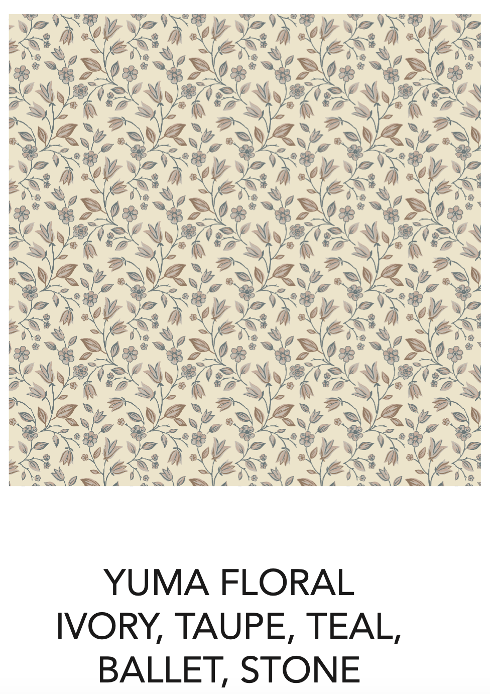 Organic Baby Muslin Burp Cloth (2-pack) - Yuma Floral +Ivory