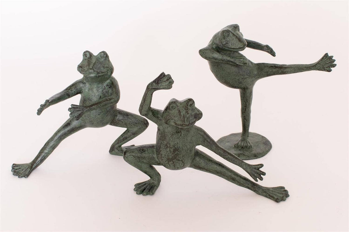 Tai Chi Frog Cast Iron Figurine