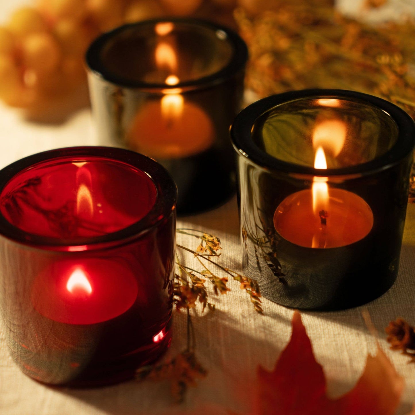 Pure Beeswax Tea Light Candles – Handmade in Colorado