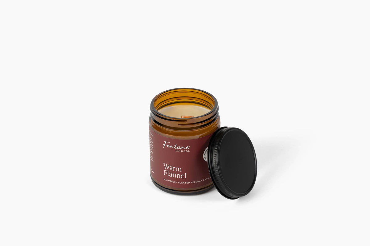 Warm Flannel Beeswax & Essential Oil Jar Candle