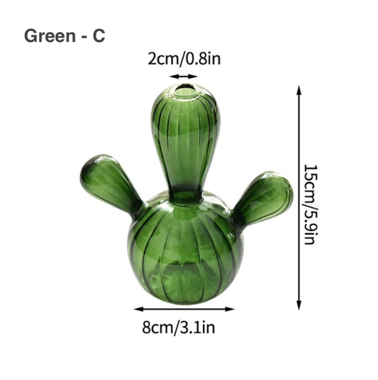 Cactus Shaped Glass Hydroponics