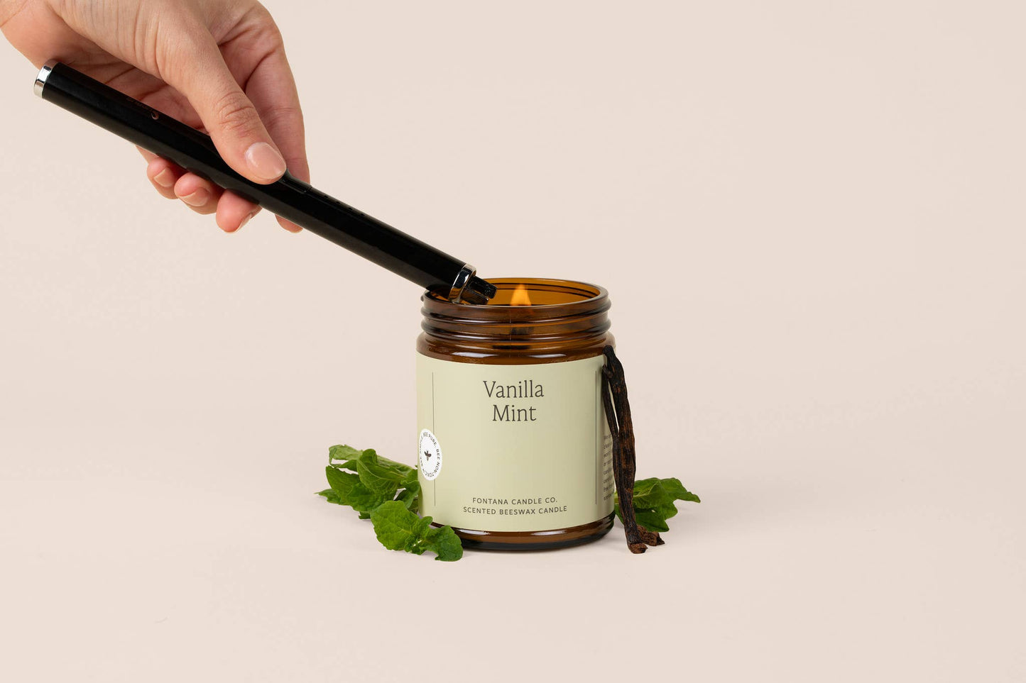 Vanilla Mint Essential Oil Jar Candle