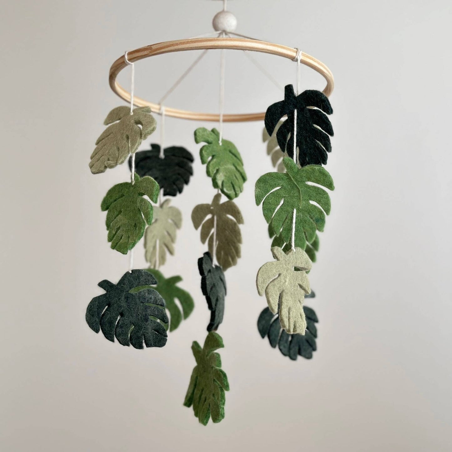 Felt Baby Mobile - Monstera Serenity