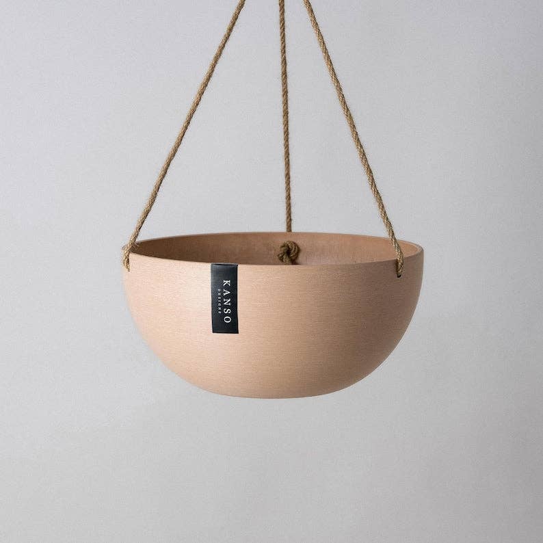 12" Rounded Signature Stone Hanging Planter