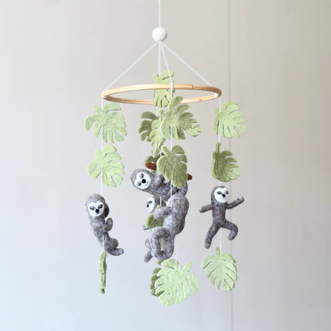 Felt Sloth Baby Mobile