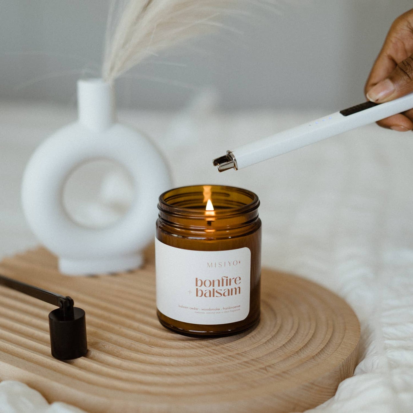 Bonfire + Balsam | Beeswax Blend Candle Jar