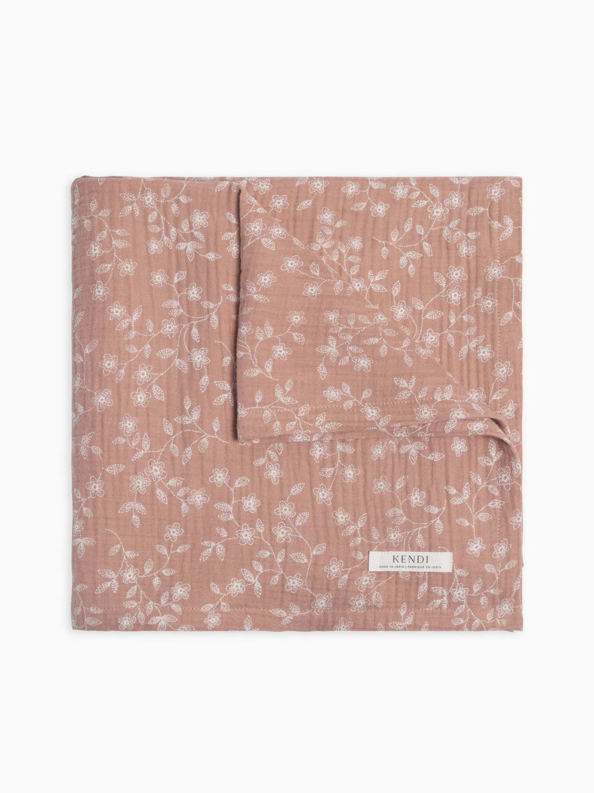 Organic Baby Muslin Swaddle Blanket - Dust Mauve