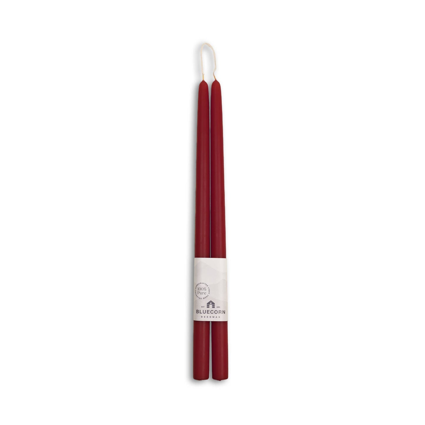 Hand-Dipped Beeswax Candle Red