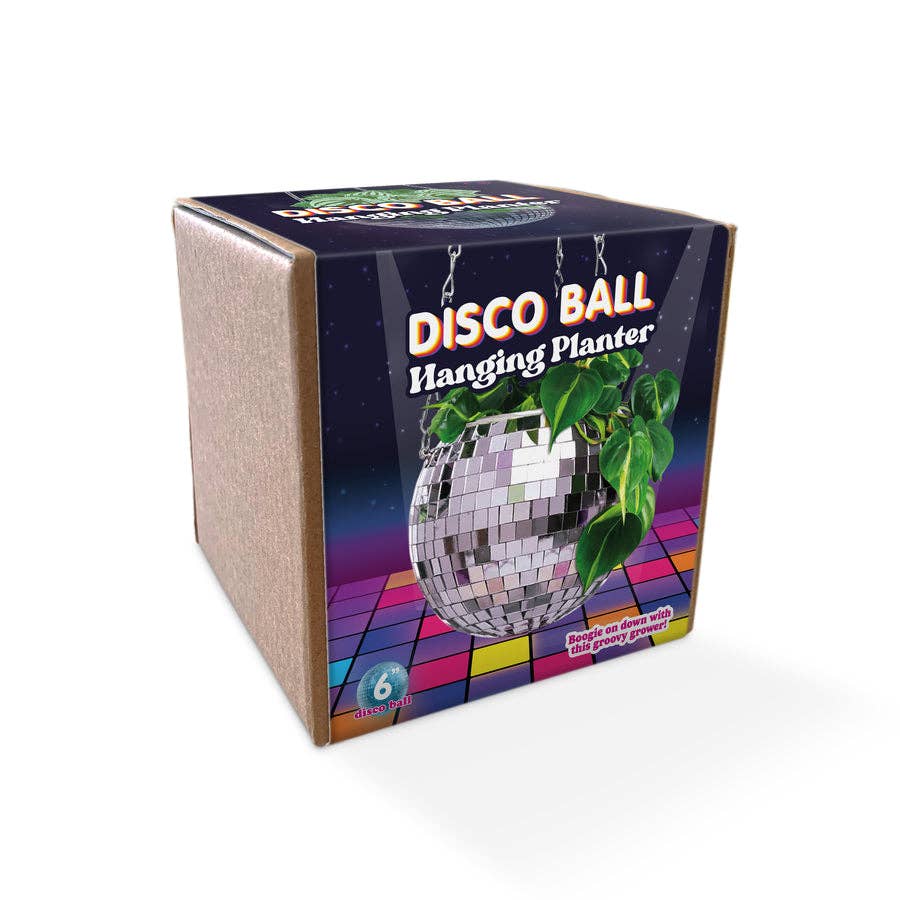 Disco Ball Hanging Planter 8-inch