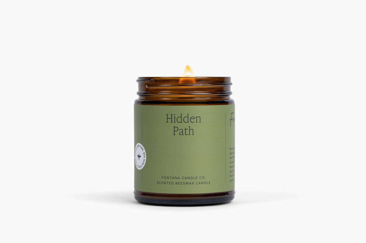 Hidden Path Essential Oil Beeswax Jar Candle: Non-Toxic