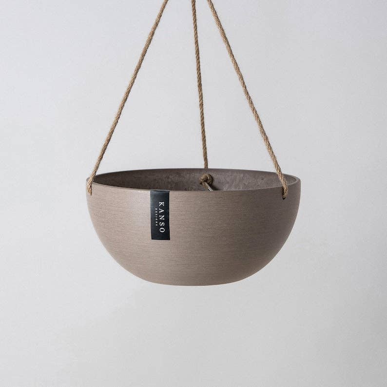 12" Rounded Signature Stone Hanging Planter