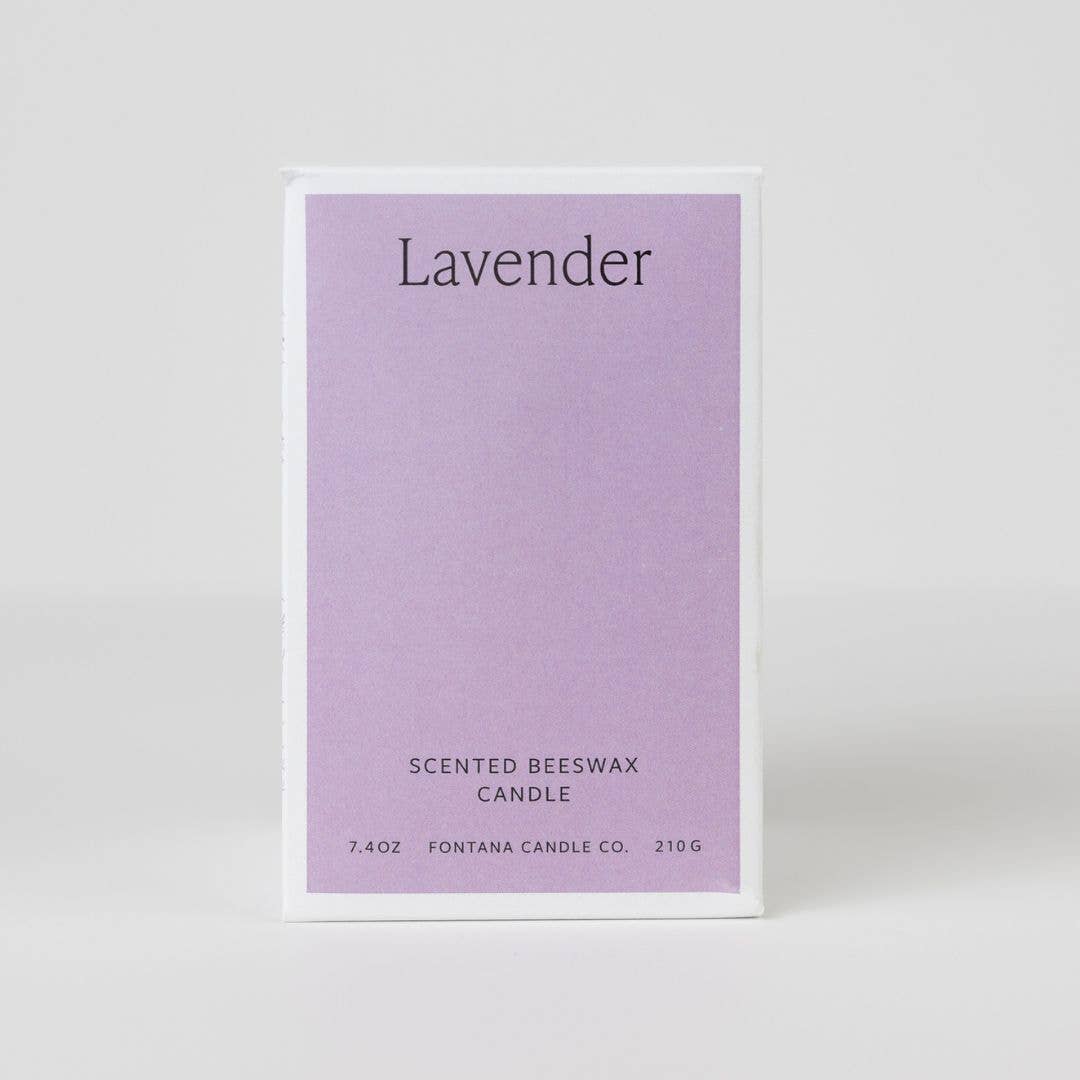 Lavender Beeswax & Essential Oil Jar Candle: Non-Toxic