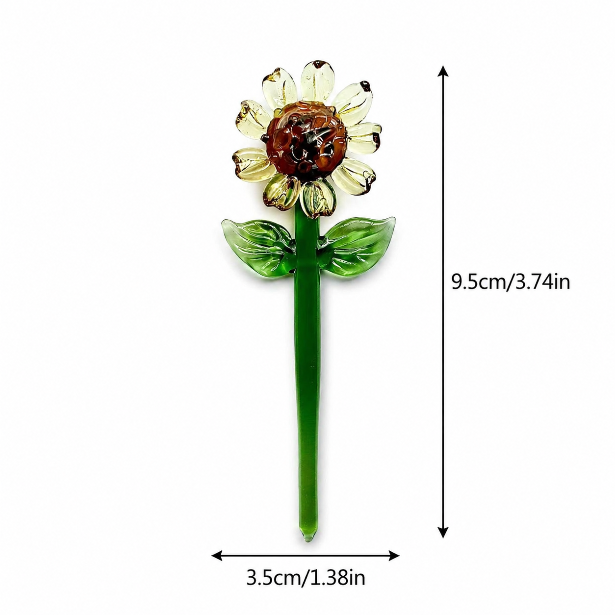 Sunflower Glass Plant Stick