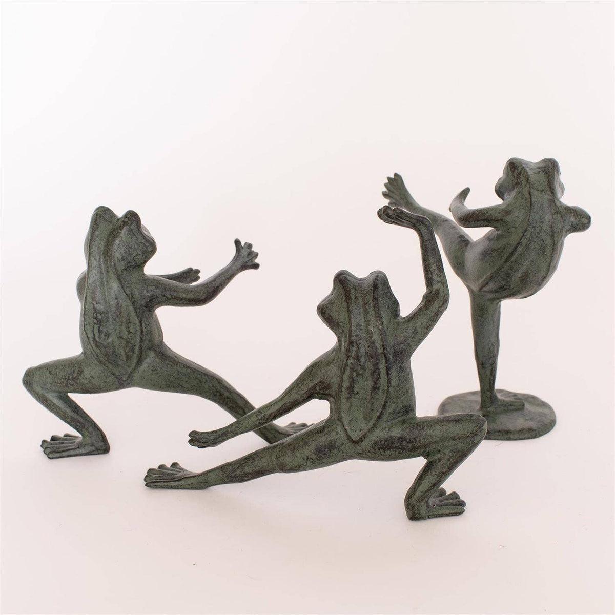 Tai Chi Frog Cast Iron Figurine