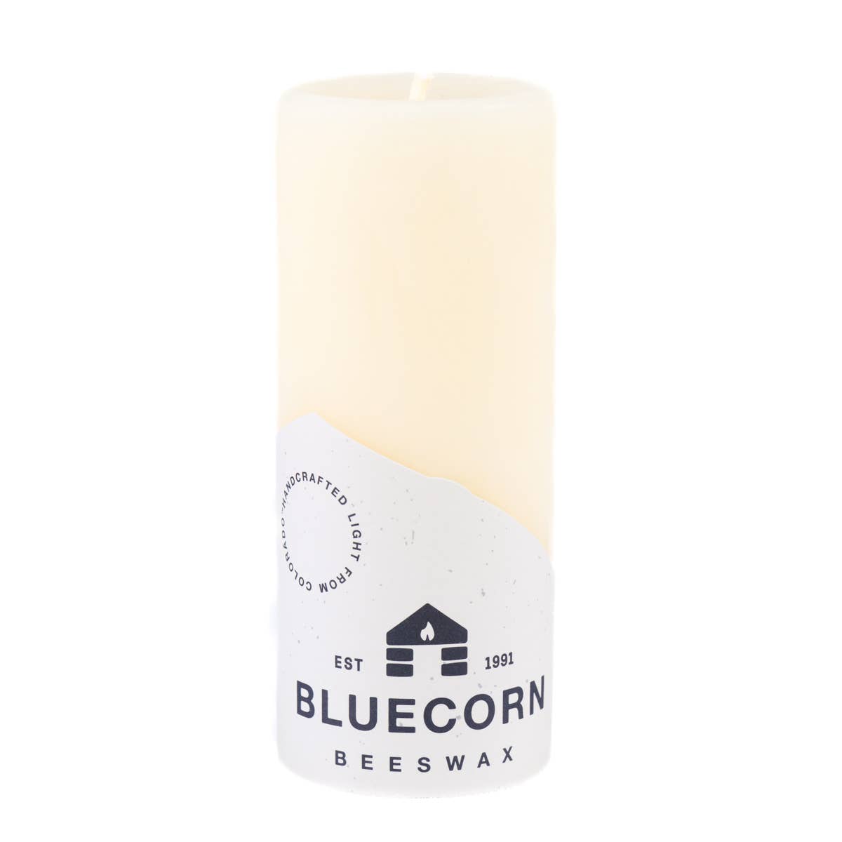 Pure Beeswax Pillar Candles: 3" x 6" / Ivory