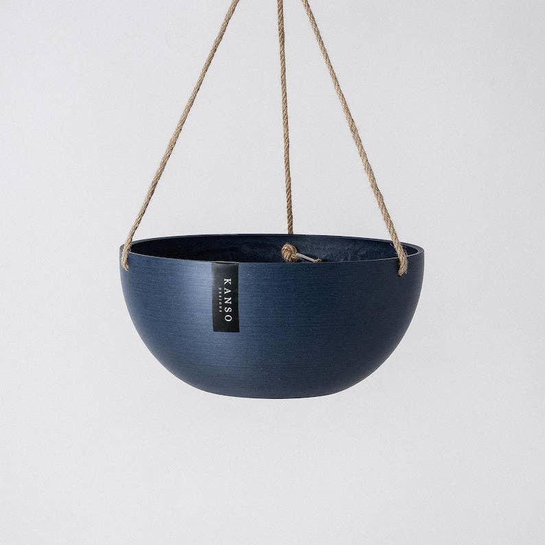 12" Rounded Signature Stone Hanging Planter