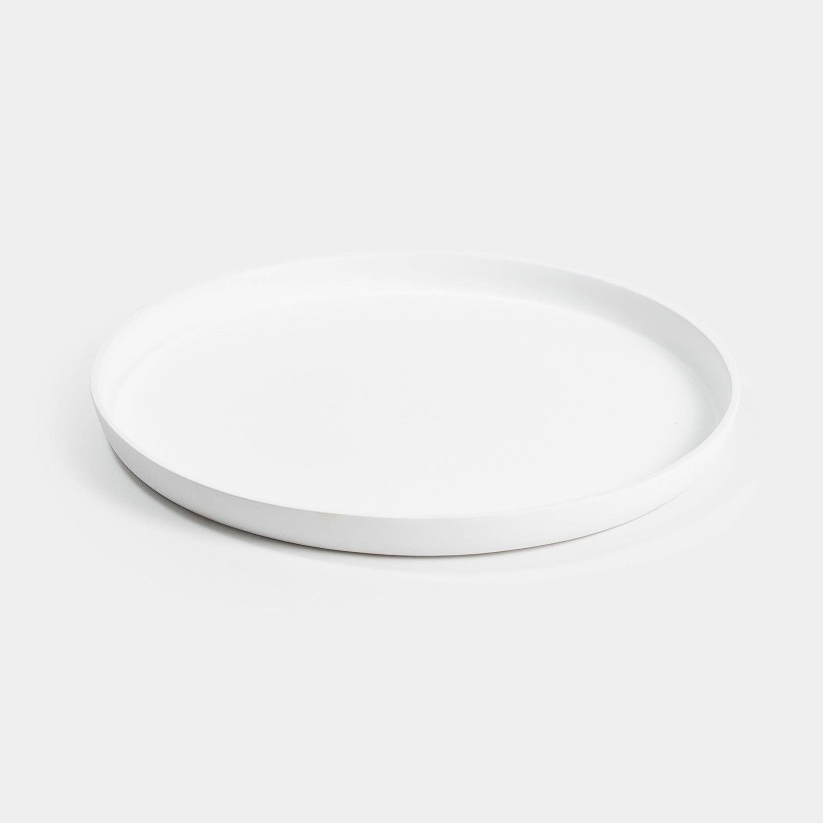 14 inch planter with saucer 14 Inch Fiberglass Planter Saucer: White – The Green House
