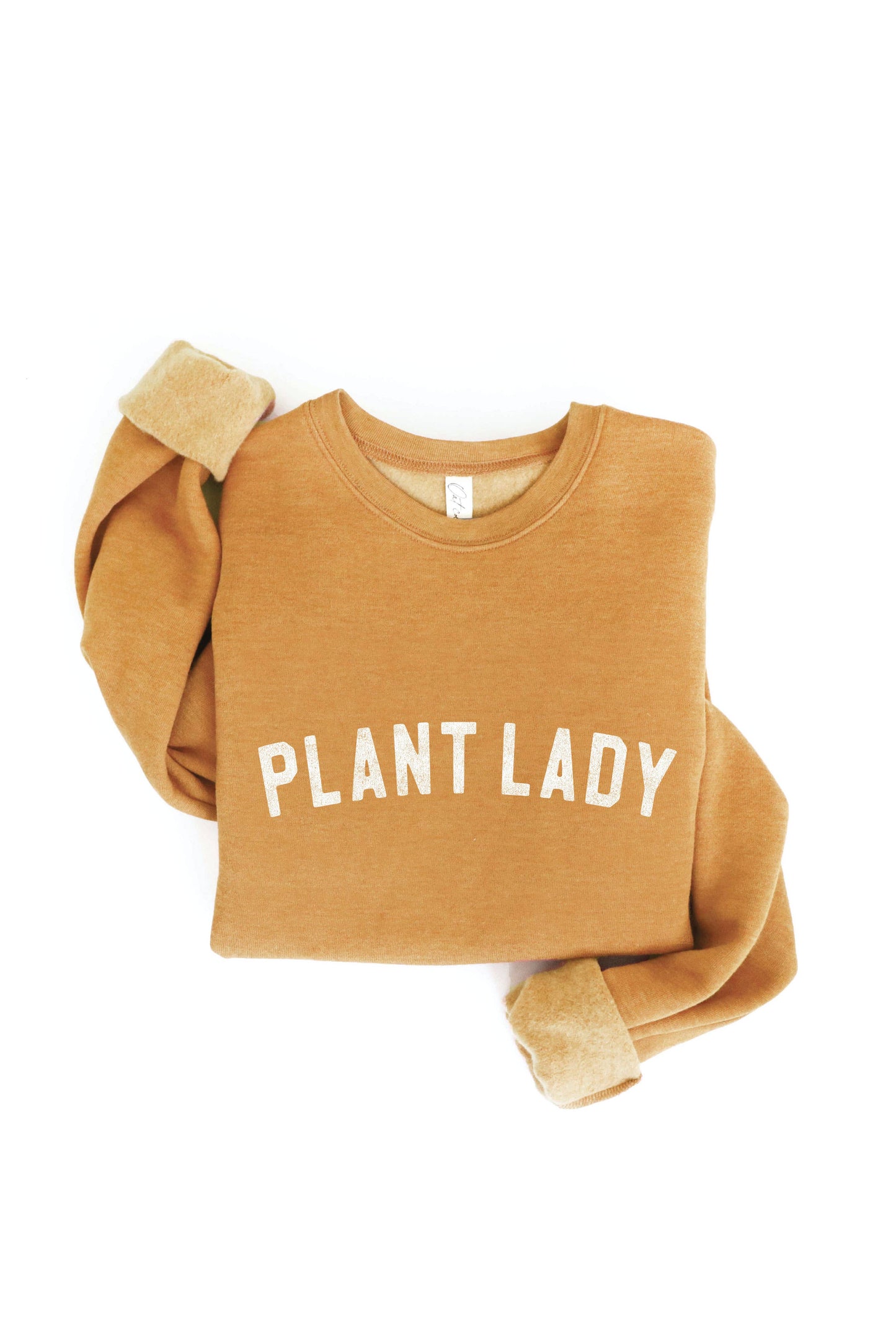 PLANT LADY Print Graphic Sweatshirt: HEATHER FOREST / L