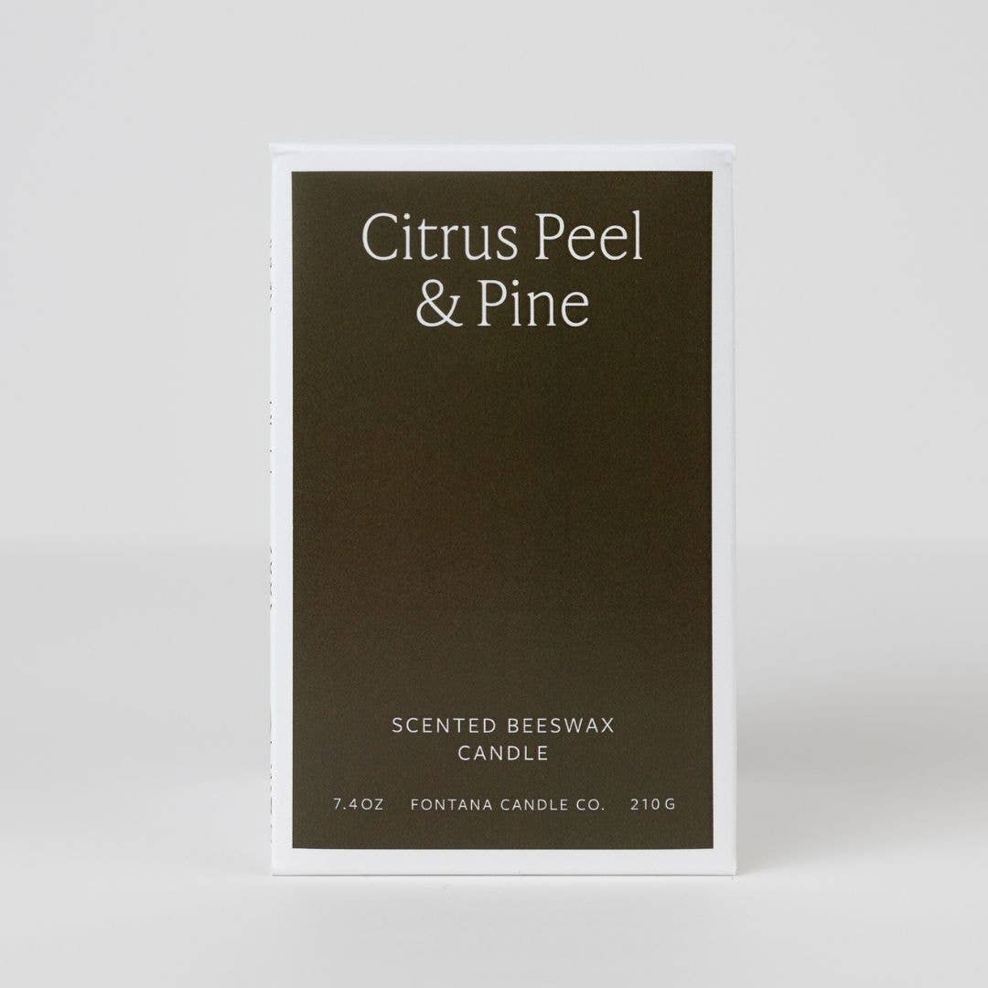 Citrus Peel & Pine Beeswax & Essential Oil Jar Candle