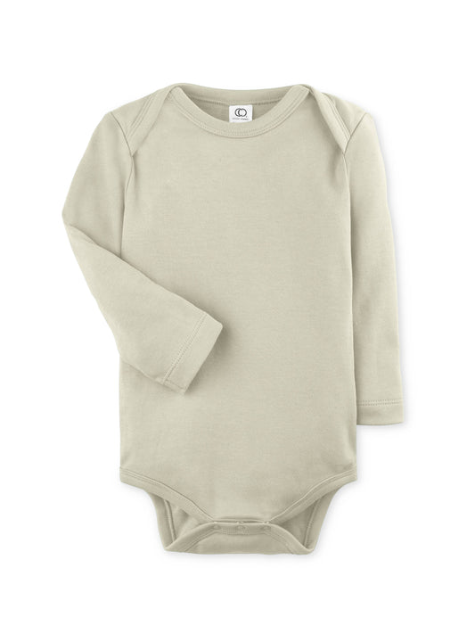 Organic Baby Long Sleeve Classic Bodysuit - Sage: 12-18M