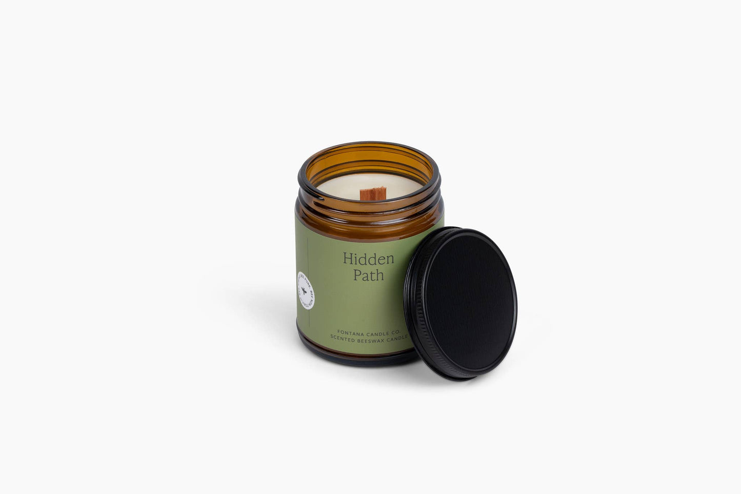 Hidden Path Essential Oil Beeswax Jar Candle: Non-Toxic
