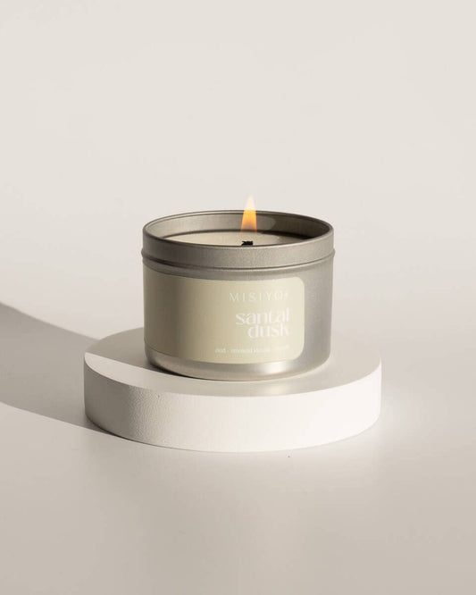 Santal Dusk | Beeswax Blend Candle Tin: 6oz