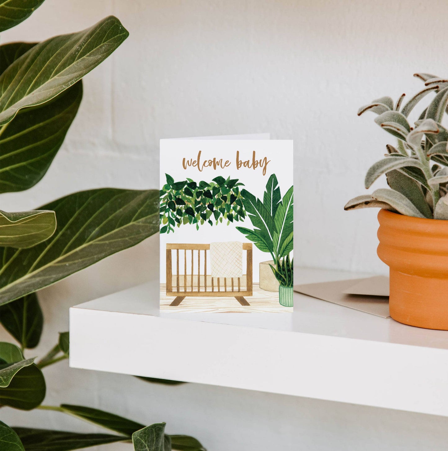 Welcome Baby Nursery Greeting Card | Congratulations