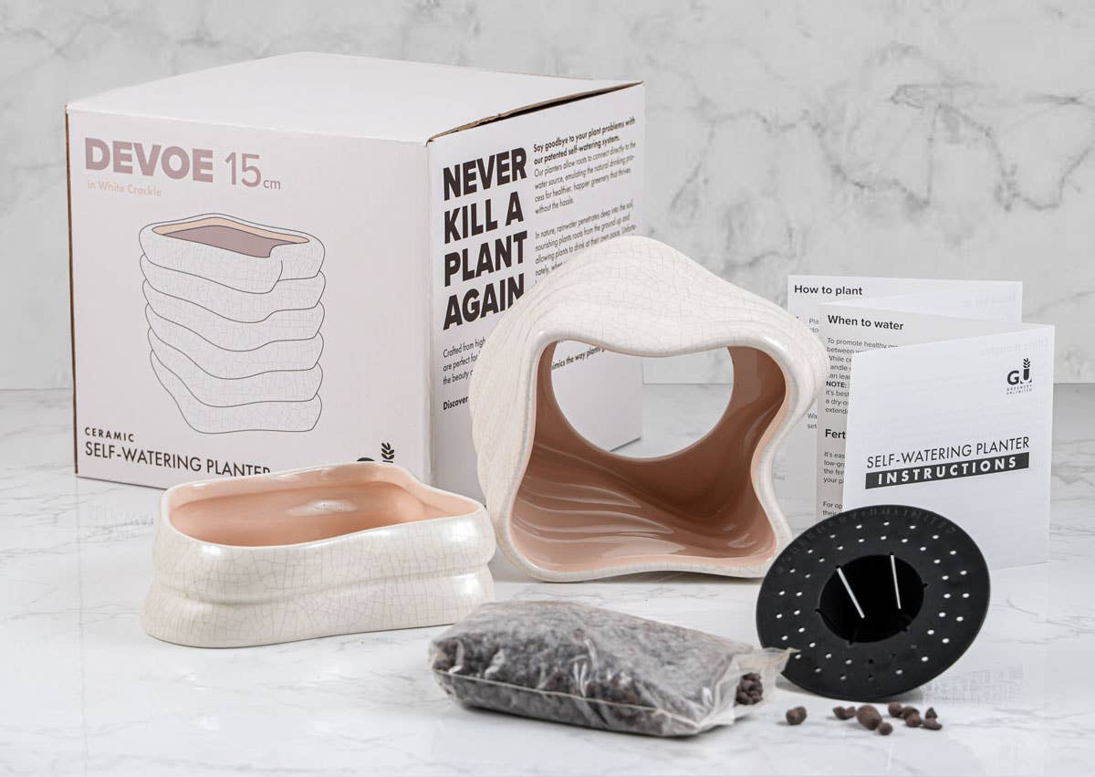 Devoe 15 Ceramic Self Watering Pot