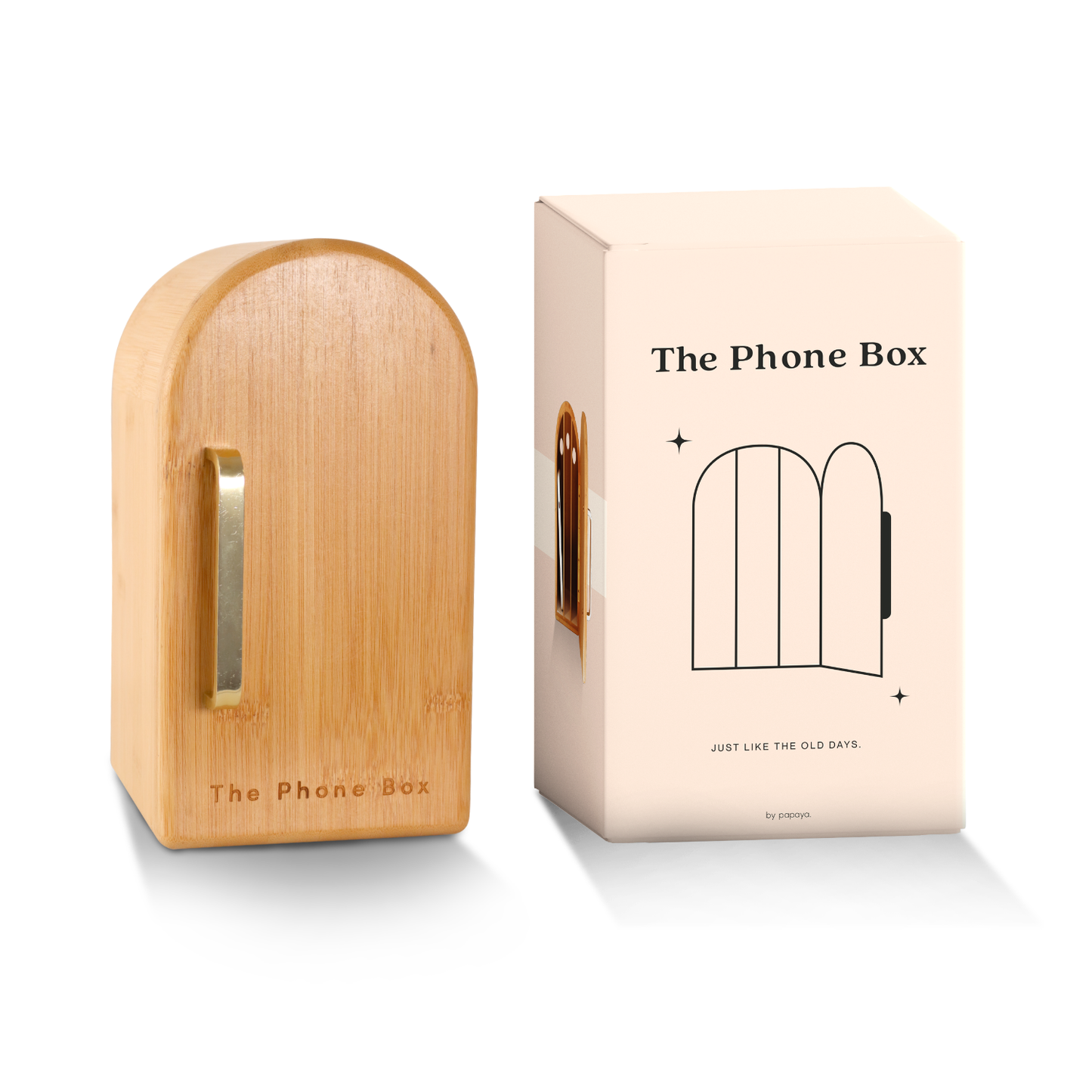 The Phone Box - Natural Wood